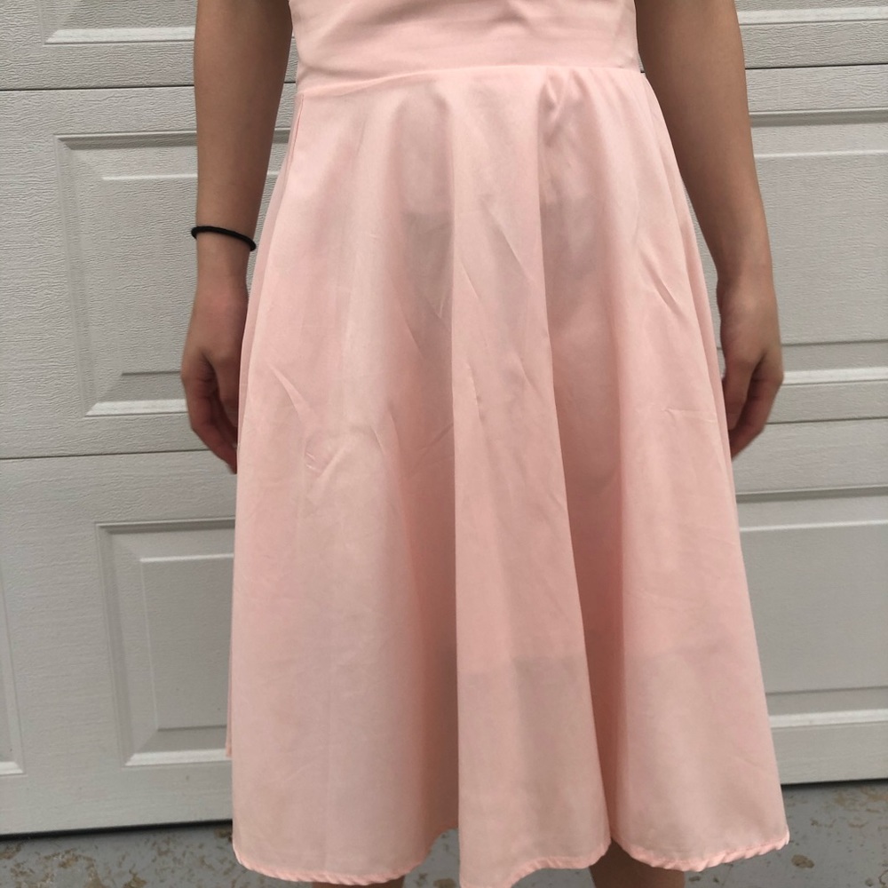 Soft vintage pastel pink skirt